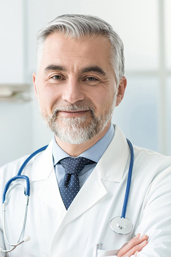 Das Foto zeigt das Profil eines Chefarztes